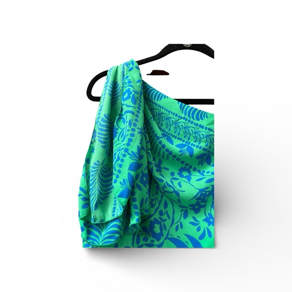 Rabbit Rabbit Rabbit Designs Green Blue Patterned Jumpsuit Size 12 - Picture 4 of 9